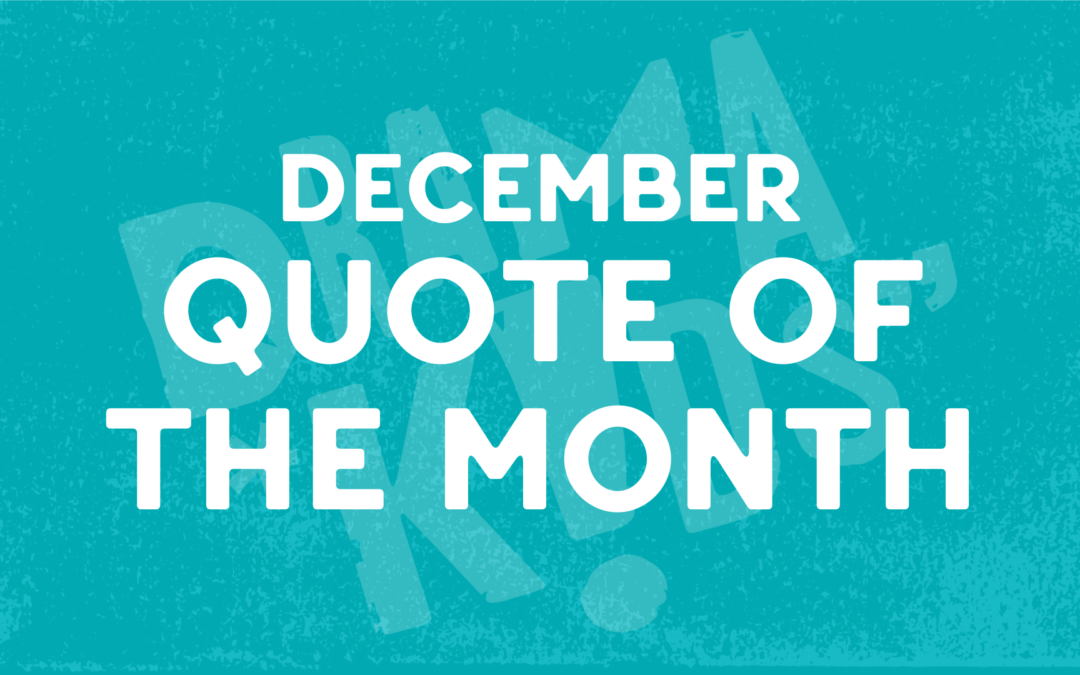 December Quote of the Month – Florence Tolson