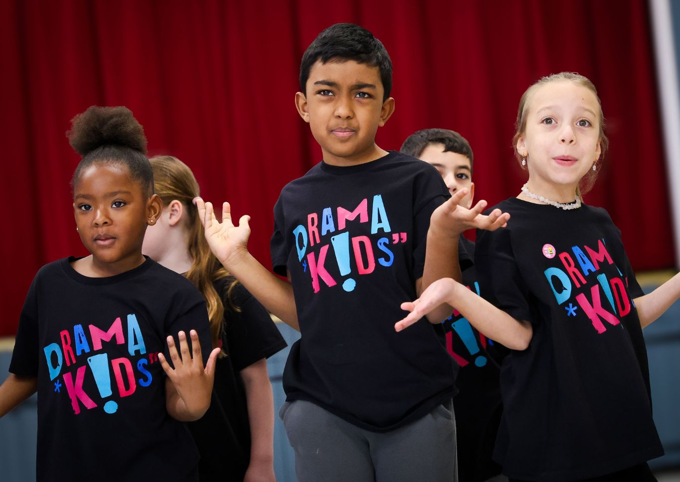 Drama Kids children taking part in an expressive acting activity